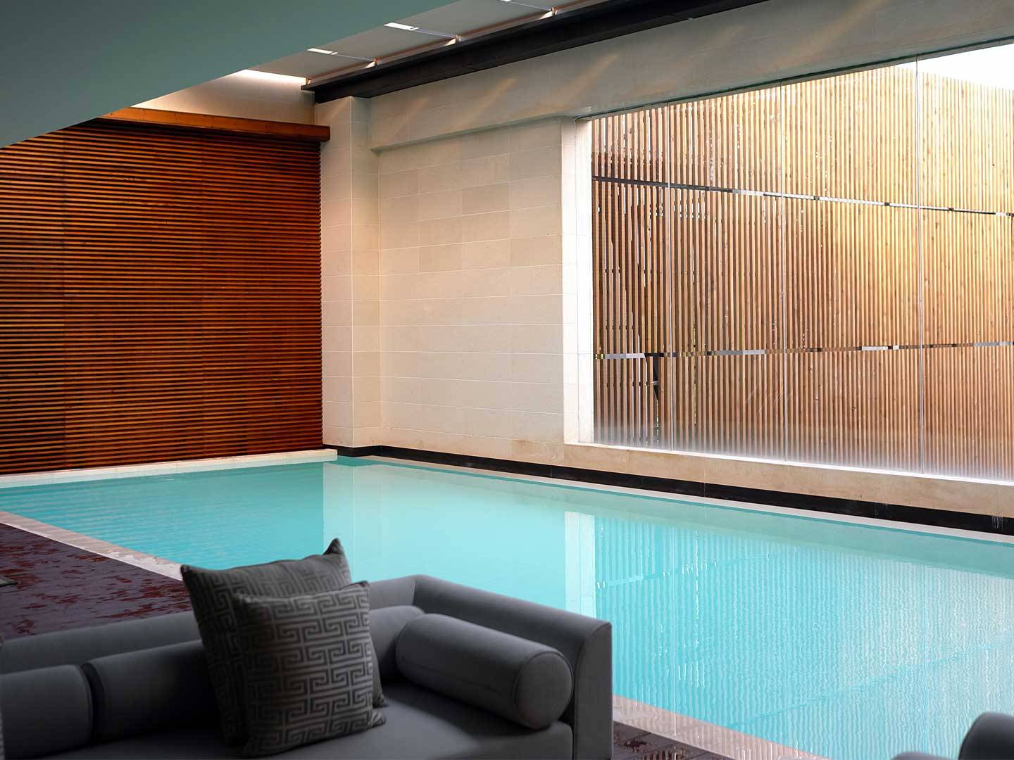 luxury interior design swimming pool room